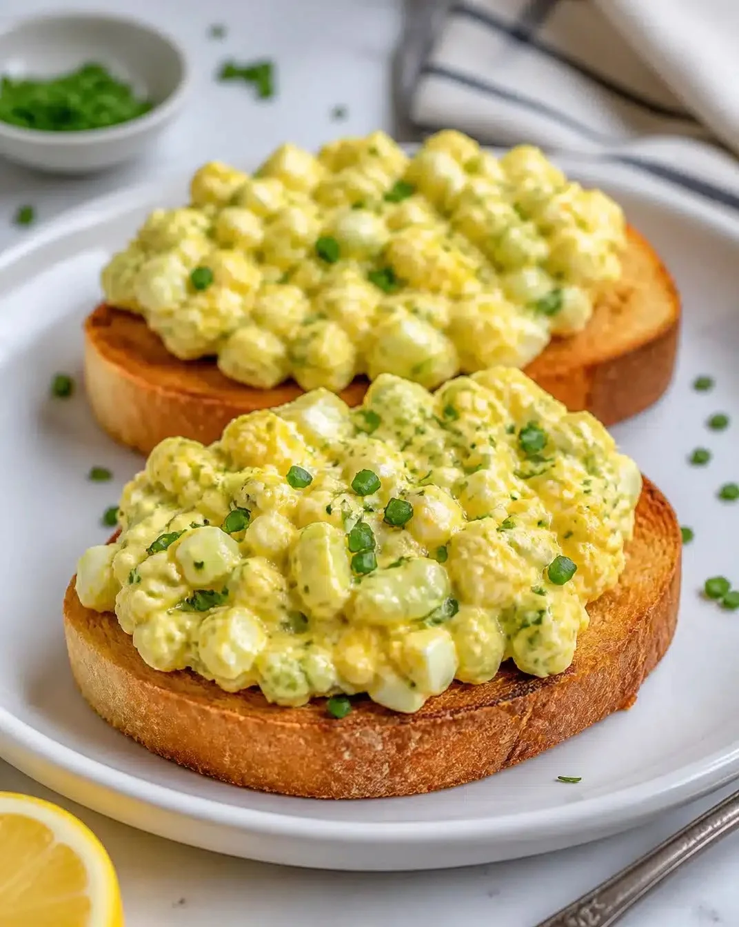Easy egg salad recipe with creamy texture and fresh ingredients