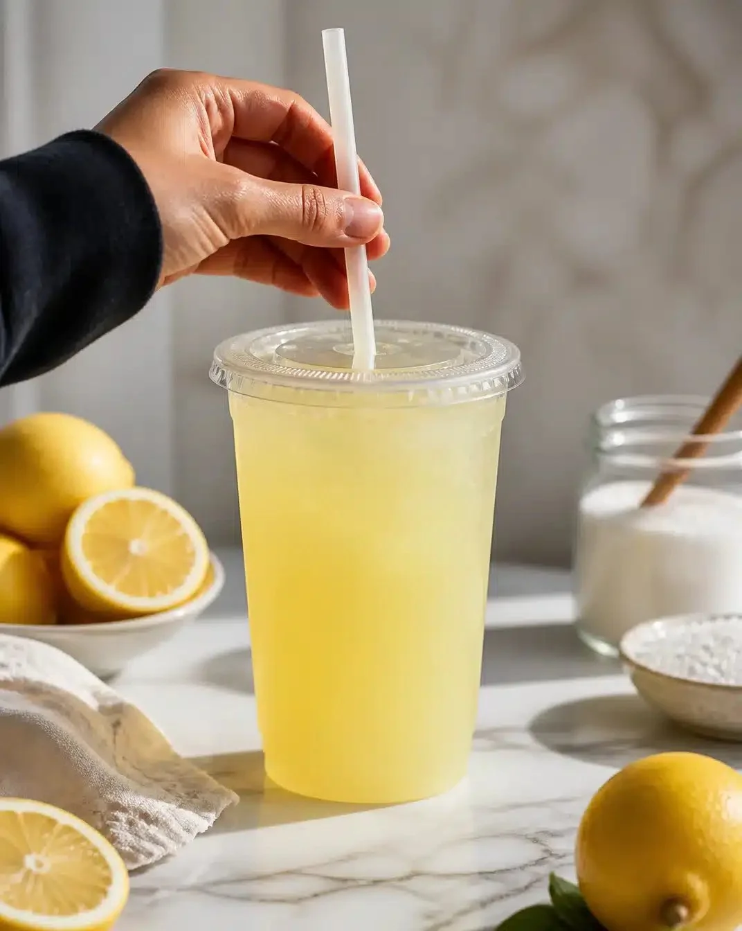 A refreshing glass of lemonade with a unique fair flair twist
