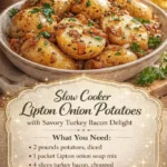 Slow Cooker Lipton Onion Potatoes with Savory Turkey Bacon Delight 2 slow cooker lipton onion potatoes with savory turk 2026 05 07 175706 683x1024 1