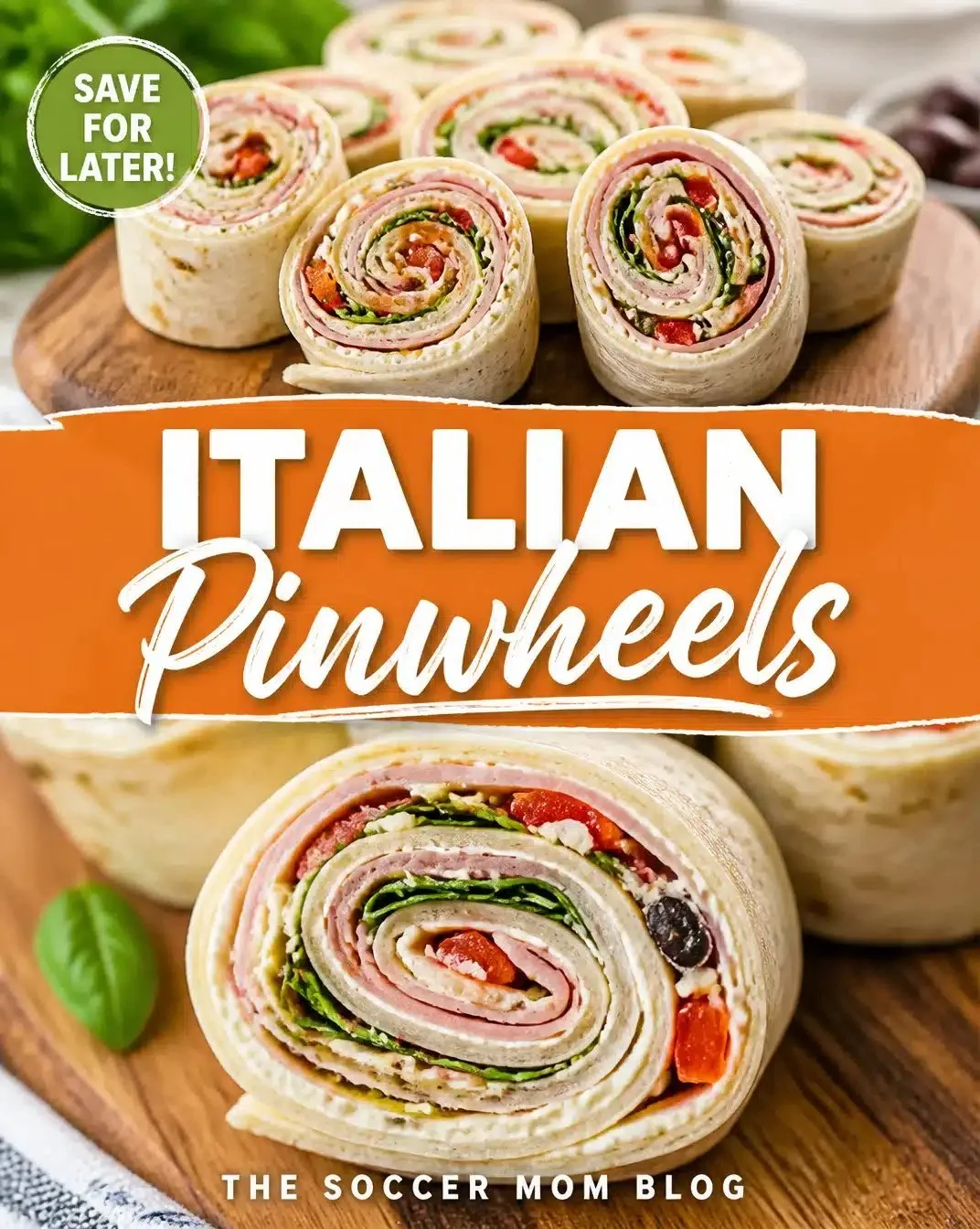 Tangy Italian Pinwheel Wraps 1 Delicious Tangy Italian Pinwheel Wraps filled with savory ingredients