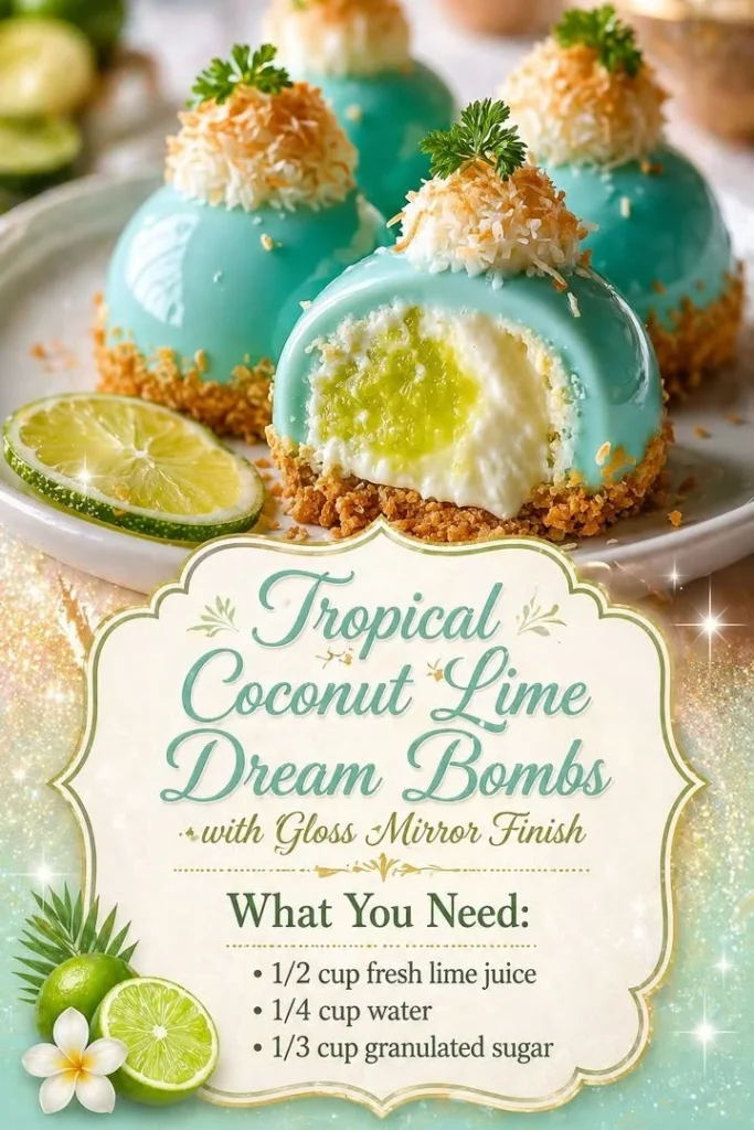 Tropical Coconut Lime Dream Bombs ready to delight your taste buds